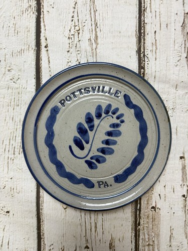 Vtg pottsville blue salt - blue,