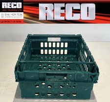 10 X USED BALE ARM CRATE / STACKING CRATE 600 x 400 x 200mm STORAGE BOX 