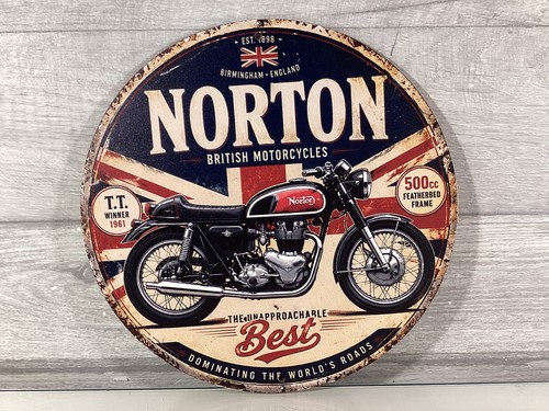 Norton motorcycles wooden wall - norton,
