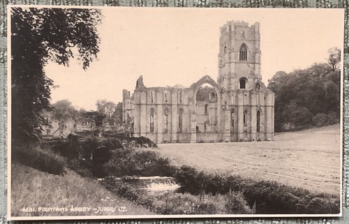 Fountains abbey from - fountains, river