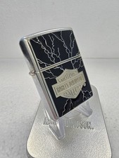 GENUINE Zippo Lighter HARLEY DAVIDSON LIGHTNING Street Chrome 2005 NEW IN TIN