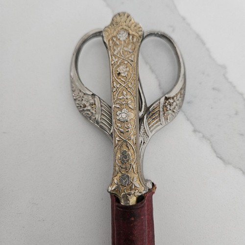Antique scissors and letter - scissors,