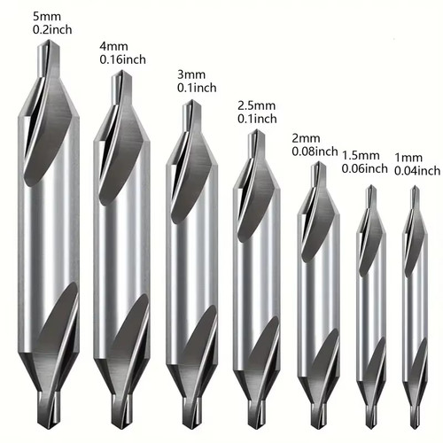 7pcs hss center - drill, set