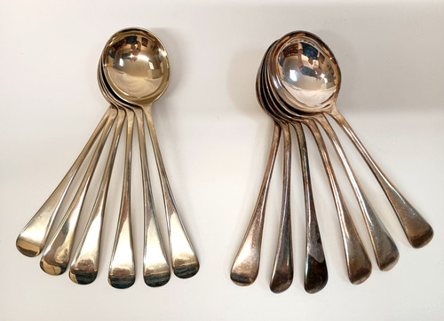 Antique soup spoons - ,
