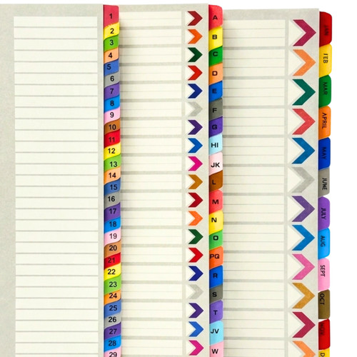 Index file dividers office - file,
