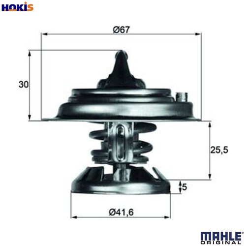 Thermostat coolant 75d - 29,