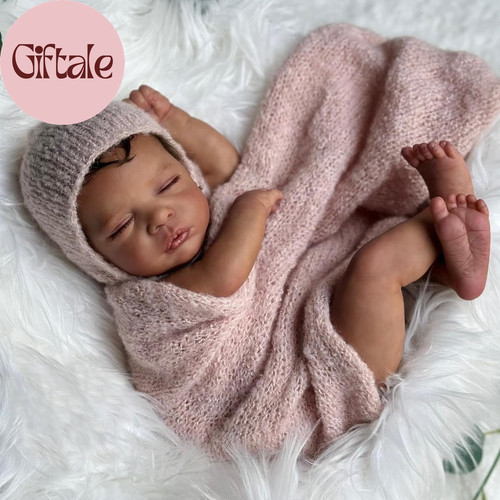 Black reborn baby dolls - black, girl