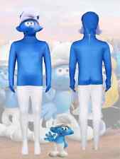 2025 Movie The Smurfs Cosplay Costume Jumpsuit Robot With Mask New Book days