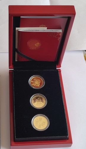 East india company guinea - india, 3x