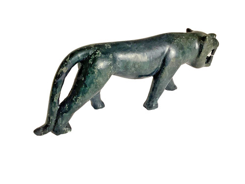 Jaguar cat figurine - jaguar,
