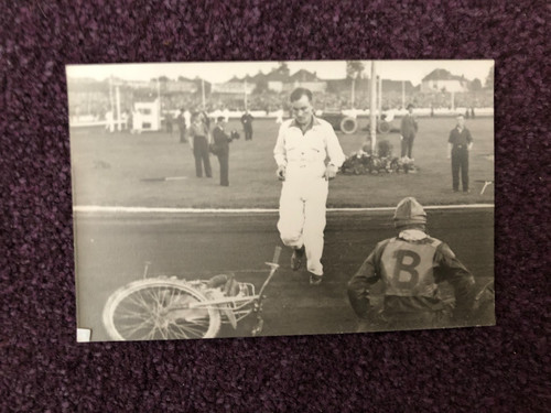 Speedway photograph postcard