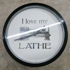 I Love My Lathe Workshop Clock