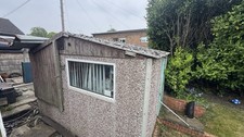 Concrete garage installed - concrete,