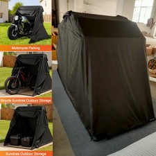 Heavy-Duty Outdoor Motorcycle Shelter Portable Garage Motorbike Storage Shed