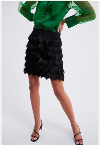 Zara woman knit flapper skirt - flapper,