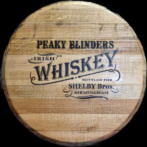 Reclaimed printed oak - oak, whiskey