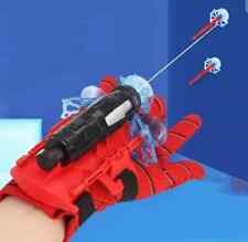 Free Spiderman Costume+Launcher Toy Gloves Spider-Man Web Shooter Dart Blaster