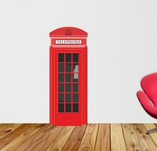 Large Red Telephone Box Wall