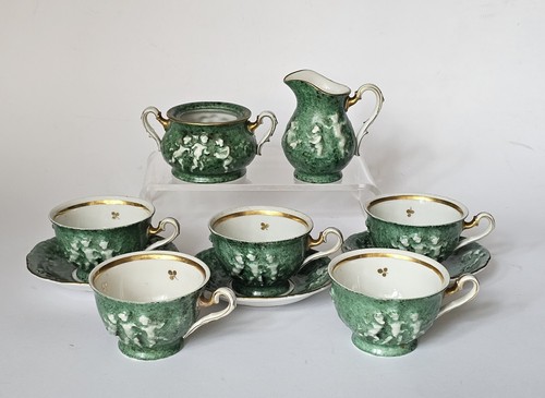 Vintage capodimonte green gold - capodimonte,