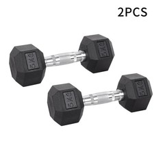 Hex Dumbbells Set 5kg Pair