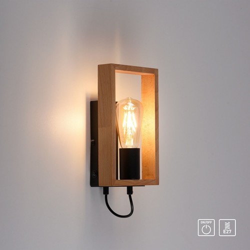 Wooden frame wall lights - wall,