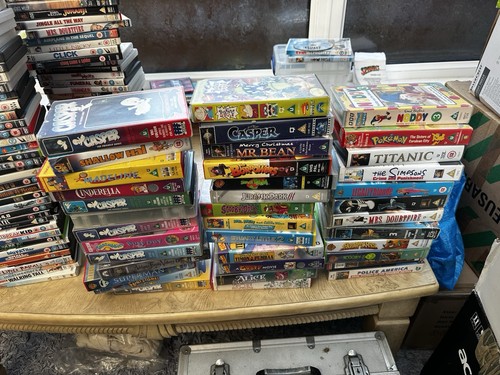 Job lot 38vhs tapes - lot,
