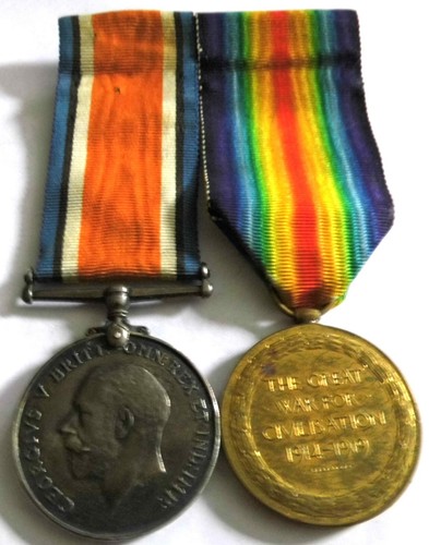 Ww1 bwm victory pair medals - bwm,