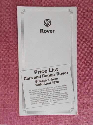 1978 range rover sd1 - 1978,