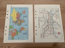 Organiser/Filofax MULBERRY Planner World Map & World Time Zone Map 210x150 mm(B)