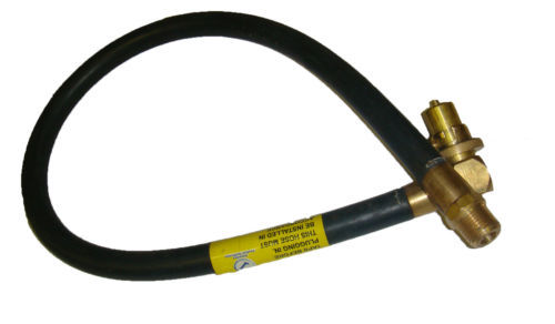 Angled bayonet gas cooker hose - bayonet,