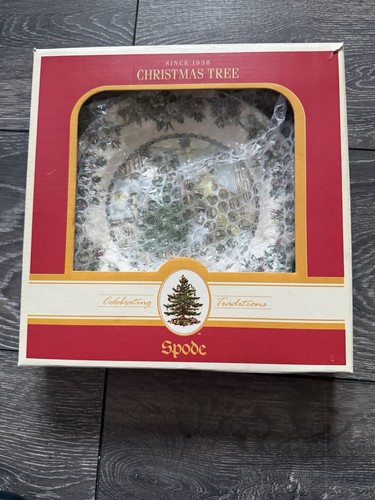 Spode christmas tree plates - tree,