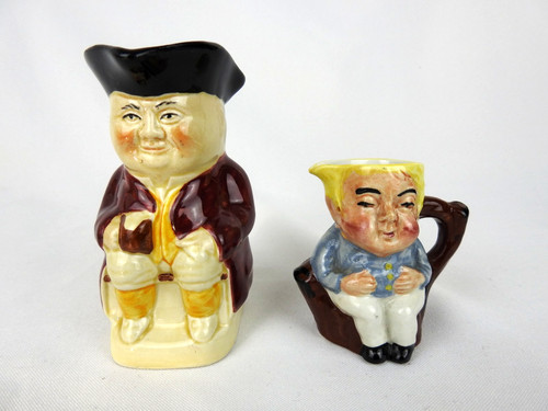Vintage toby jugs - x2,