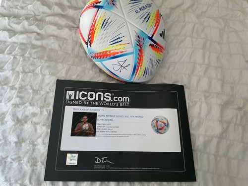 Julian alvarez signed ball - alvarez,