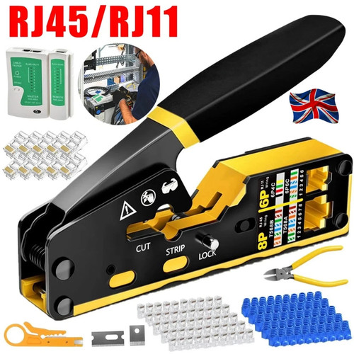 Pass through rj45 crimp tool - rj45,