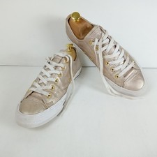Converse All Star Low Top Trainers Rose Gold Leather Women's UK 8 US 10