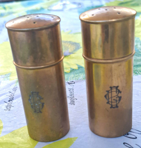 Antique brass travel - brass, match