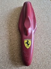 Ferrari Red & Sliver  Ballpoint Pen With Black Ink In Red Metal Shaped Tin
