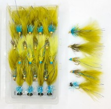 Trout Flies -Goldhead Blue Flash Damsel 5 patterns and Box selection