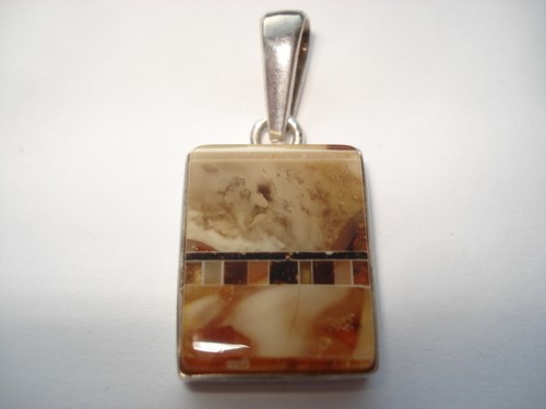 Vintage amber agate - vintage, and