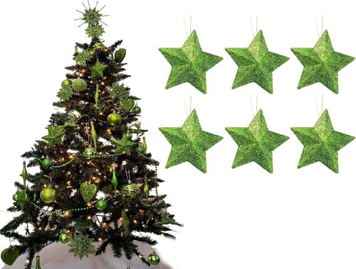 6pc christmas tree star - christmas,