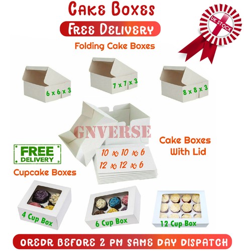 Durable white cake boxes with - durable,