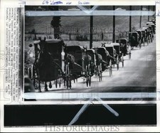 1974 Press Photo Horse-drawn