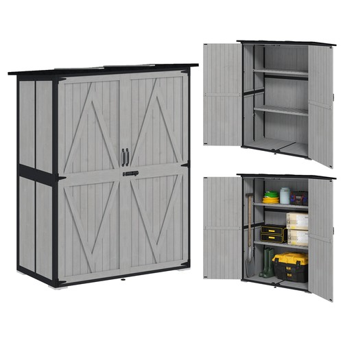 Outdoor storage cabinet wood - cabinet,,