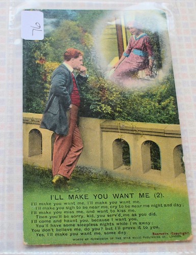 Postcard bamforth war - , theme