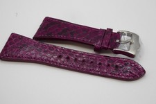 Glam Rock Python leather strap