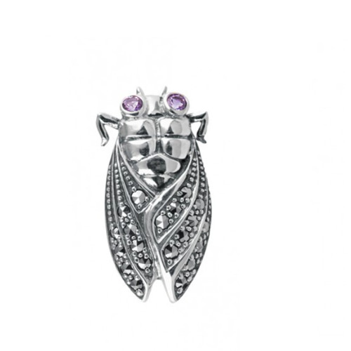 Beetle pin brooch - pin, 925