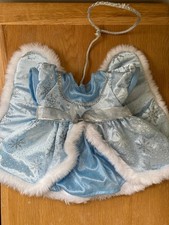 Build A Bear - Vintage - Blue Angel / Fairy Dress Costume with Wings & Halo