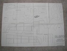 RC Model (France) Plans of Olgito a slope soarer model of 89.6 cm span