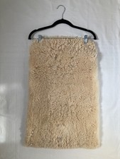Baby Sheepskin Stroller/ Pram/ Pushchair Liner cream regular size 27x 17 in Used