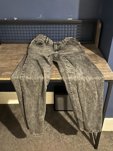 Grey washed slim fit jeans - grey,
